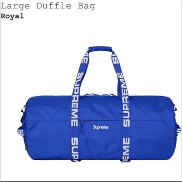 SUPREME Large Duffle Bag 100% Authentic SS18 - Picture 2 of 6